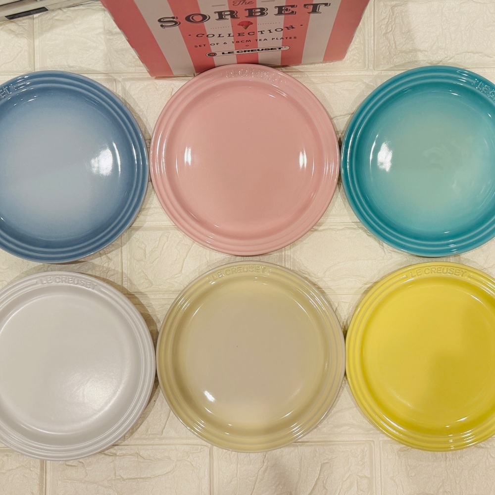 Le Creuset Sorbet Plates 18cm set of 6